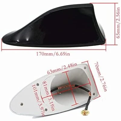 适用于福特 Escape/2001-2019/车顶收音机/调幅/调频/信号鲨鱼鳍空中天线盖 — 第 1/4 张图片