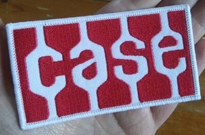 CASE LOGO ~ TRACTOR Farming Hat Jacket Vest Sew On Embroidered PATCH - Picture 1 of 6