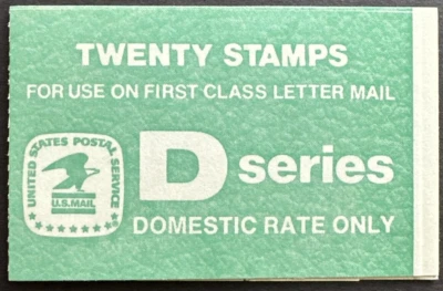 US Scott 2113a (x2) / BK143 Unexploded Booklet of 20 MNH OG D Series (22 cents) - Image 1 of 2