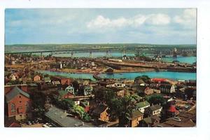 Gold Star Memorial Bridge Postkarte New London Groton Connecticut - Bild 1 von 2