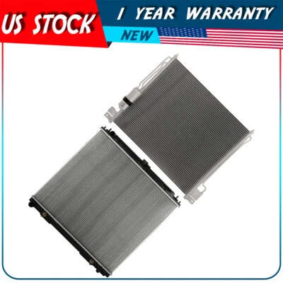 Radiator and AC Condenser Kit For 2005-2013 2014 2015 2016 2017 Nissan Frontier - Image 1 of 4