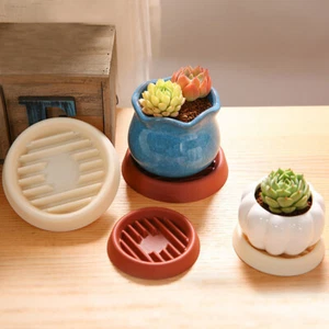 6 piezas platillos para plantas maceta bandejas de goteo de plástico para pequeño soporte para suculentas - Imagen 1 de 9