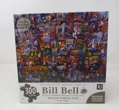 KI Puzzles The Art Of Bill Bell Where I Show Up 300 Piece Jigsaw Puzzle - Image 1 of 3