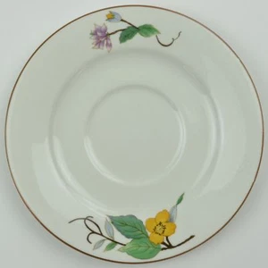 Citation Woodhill Flat Cup Saucer Stoneware China Floral Flower Tableware - Picture 1 of 4