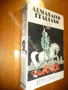 ALMANACCO ITALIANO 1938 BEMPORAD PICCOLA ENCICLOPEDIA POPOLARE - Foto 1 di 3