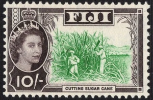 FIJI 1959 10/- REINA ISABEL (SG309) SIN USAR (SIN GOMA) (A29401) - Imagen 1 de 1
