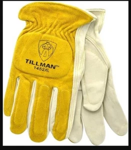 XL Tillman 1452 Split Cowhide Back Kevlr Sewn Impact Palm Drivers Gloves - Picture 1 of 1