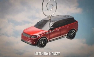 Burgundy Range Rover Velar Christmas Ornament 1/64 SUV Sport Land - Picture 1 of 12