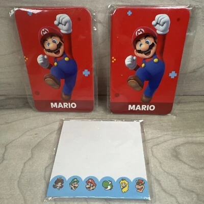 Набор карт персонажей Nintendo ограниченный промо 2 набора плюс бесплатный подарок 3 дюйма липкие заметки - Изображение 1 из 4