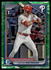 2024 Bowman Draft Carter Mathison Chrome Lunar Glow Refractor #BDC-127 - Bild 1 von 2