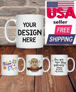 Personalized 11 OZ Mug Custom Gift Mug Coffee Mug Milk Mug Ceramic Tea Cup Mug - Picture 1 of 5