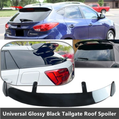 Universal Black Fit For Hyundai Tucson 2010-2015 Rear Roof Spoiler Modified Wing Foto 1 de 4