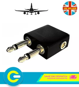 Aeroplano aereo compagnia aerea cuffie adattatore audio sedia in volo - Foto 1 di 6