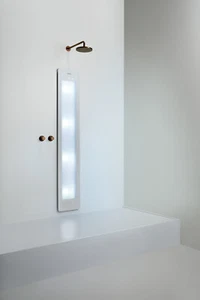 Sunshower Round Line Large Plus White  Weiß IR + UV (H185 x B33 x T12 cm) - Bild 1 von 6