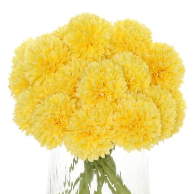 20 peças de flores artificiais de seda falsa para mães bolas de crisântemo flor para casa D... - Imagem 1 de 4