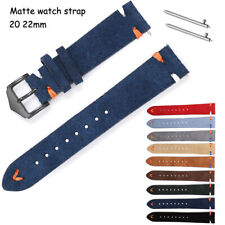 Vintage Matte Watch Band 20mm 22mm Genuine Leather Watch Strap Wristbands Belt