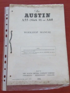 Austin A55 (Mark II y A60 manual de taller - Imagen 1 de 1