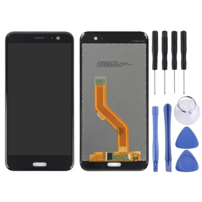 Original LCD Screen for HTC U11 with Digitizer Full Assembly (Black) - Image 1 of 4