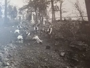 Vintage Family photograph taken at gravesite of Jesse James relatives Nashville - Picture 1 of 6