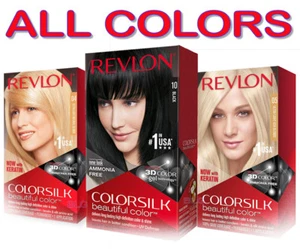 Revlon Colorsilk Natural Permanent Hair Colors. Blonde Black Brown Brunette Red - Picture 1 of 31