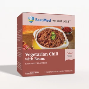 BestMed - Vegetarian Chili with Beans | High Protein 15g, Diet Entree 7/ct - Picture 1 of 6