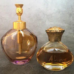 Lote de 2 mini botellas de perfume de vidrio vintage de Alemania Occidental y Al Di La - Imagen 1 de 11