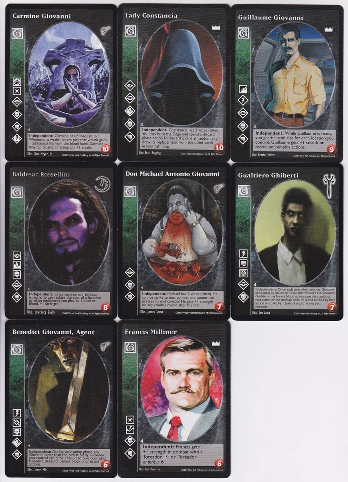 Giovanni Mid/Big Cap Crypt G4 Vampires V:TES VTES Vampire CCG - Image 1 of 1