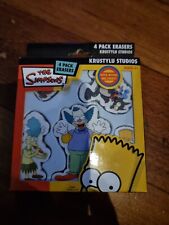 The Simpsons Krustylu Studios 4 Pack Erasers 2009 New Unopened