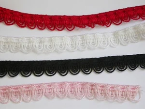 Lencería de encaje elástico elegante de 1/2" (12,7 mm) *colores* 5 yardas calidad - Imagen 1 de 5