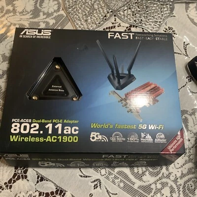 ASUS (PCE-AC68) Dual-Band Wireless-AC1900 PCI-E Adapter - Image 1 of 4