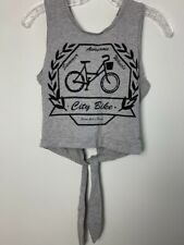 Nuon Womens crop top, Size Large, Tie closure in the back. City bike.