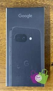 Google Pixel 9A -128GB/8GB -Obsidian (schwarz) 50MP/6,3"/5G/120HZ/OS15-Neu/OVP - Bild 1 von 6