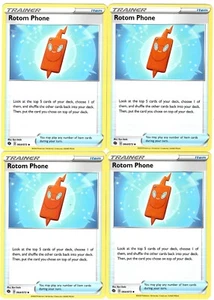 Rotom Phone Pokemon Trainer 064/073 - Champion's Path - x4 Cards Playset - Picture 1 of 1