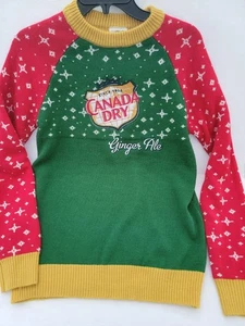 Suéter de Navidad feo bordado seco Canadá talla pequeña - Imagen 1 de 5