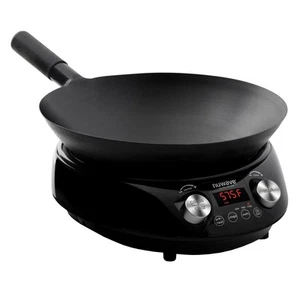 NUWAVE MOSAIC Induction Wok with 14-inch carbon steel wok with tempered glass - Picture 1 of 8