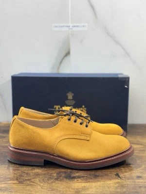 Tricker’s Scarpa Uomo Derby  Daniel Suede Curry  Dainite Sole  43 - Imagen 1 de 4