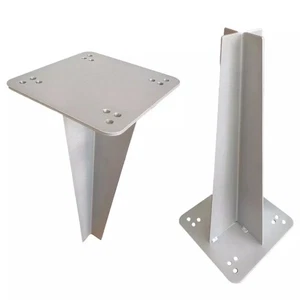 Befestigungselement für Solardusche im Boden, Stahl, Maße 20x20 cm, Natur - Bild 1 von 6