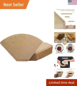 Versatile Cone Coffee Filters, Unbleached, 100 Count - Perfect for All Brewers - Picture 1 of 8