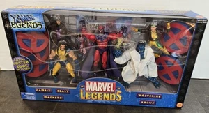 NEU VINTAGE TOYBIZ MARVEL LEGENDS X-MEN 5 FIGUREN SET POSTER BUCH COOLES BIEST - Bild 1 von 8