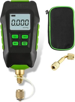Digital Vacuum Gauge, HVAC Micron with Backlight Display, 99999Pa Pressure Manif - image 1 of 4