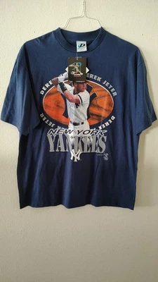 2001 DYNASTY MLB DEREK JETER CAMISETA DE LOS NEW YORK YANKEES - TALLA XL - NUEVA CON ETIQUETAS Foto 1 de 4