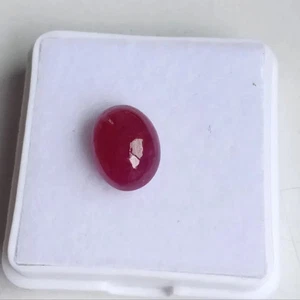 AGR Certified Natural Red Ruby Cabochon Earth Mined Loose Gemstone 3.50 Carat - Picture 1 of 9