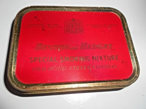 BENSON & HEDGES TOBACCO TIN SPECIAL SMOKING MIXTURE LONDON c1950s EMPTY - Bild 1 von 2