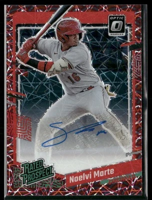 2023 Donruss Optic #RPS-NM Noelvi Marte Rated Prospect Photon Prizm AUTO - Image 1 of 2