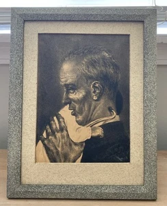 Joseph Hirsch Pencil Signed Lithograph Doctor Vintage Matted Framed - Picture 1 of 7