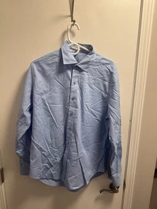 Robert Graham Langarm Hemd mit Knopfleiste Herren Classic Fit Weiß Blau - Bild 1 von 6