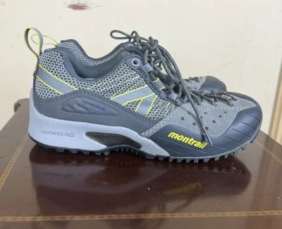 Zapatos informales/senderismo Montrail Gryptonite, #GL2019-331 gris amarillo talla 6 para mujer Foto 1 de 4