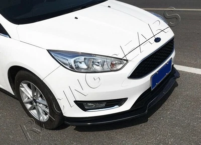 PARAGOLPES DELANTERO PINTADO NEGRO FORD FOCUS 2012-2018 LABIO ALERÓN DIVISOR 3 PIEZAS Foto 1 de 4