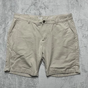 Mugsy Shorts Mens 38x8 Beige Teddys Chino Cotton Stretch Golf Preppy Casual - Picture 1 of 13