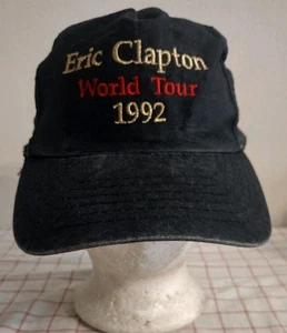 Eric Clapton World Tour 1992 Cap Mütze schwarz Herren verstellbar Snapback bestickt - Bild 1 von 6